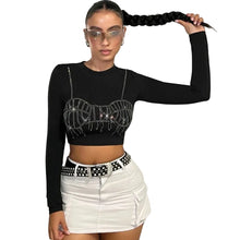 Load image into Gallery viewer, Crystal Bralette Crop Top
