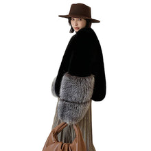 Load image into Gallery viewer, Color Sleeve Fur Coat
