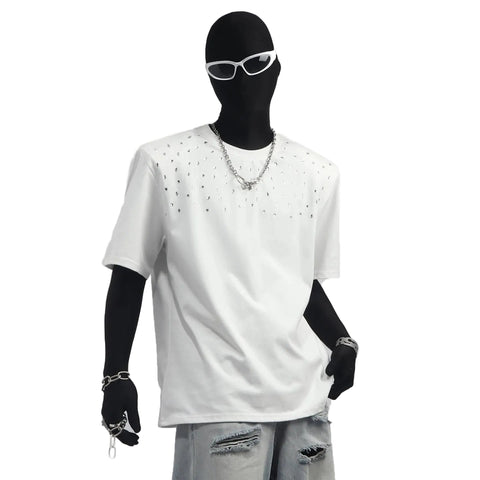 Crystal Speckled Collar Top