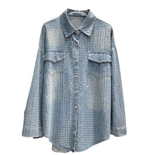 Load image into Gallery viewer, Crystal Denim Top

