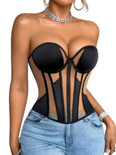 Load image into Gallery viewer, Patch Mesh Corset
