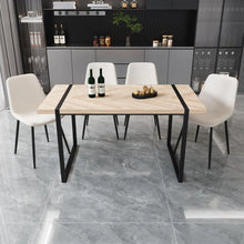 Load image into Gallery viewer, Wooden Herringbone Dining Table Set
