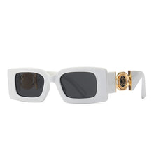 Load image into Gallery viewer, Square Frame Gold Accent Sunglasses
