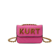 Load image into Gallery viewer, Luxe Leather Gold Letter Handbag

