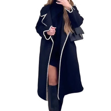 Load image into Gallery viewer, Embroidered Lined Wool Long Coat
