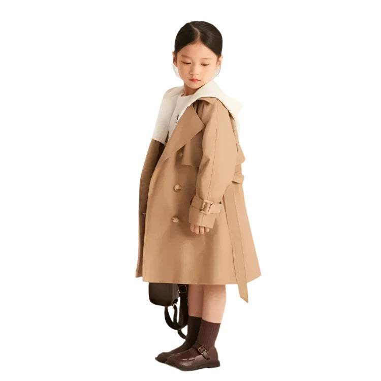 Tan Belted Trench Coat