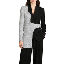 Load image into Gallery viewer, Colorblock Spliced Pocket Chic Jacket

