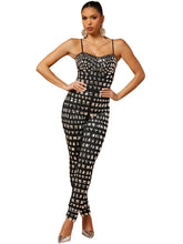 Load image into Gallery viewer, Full Crystal Corset Jumpsuit
