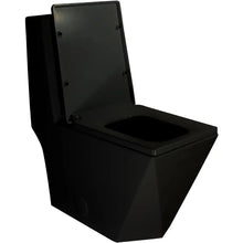 Load image into Gallery viewer, Diamond Shaped Sleek Black Toilet
