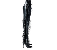 Load image into Gallery viewer, Black Fringe Western Boots
