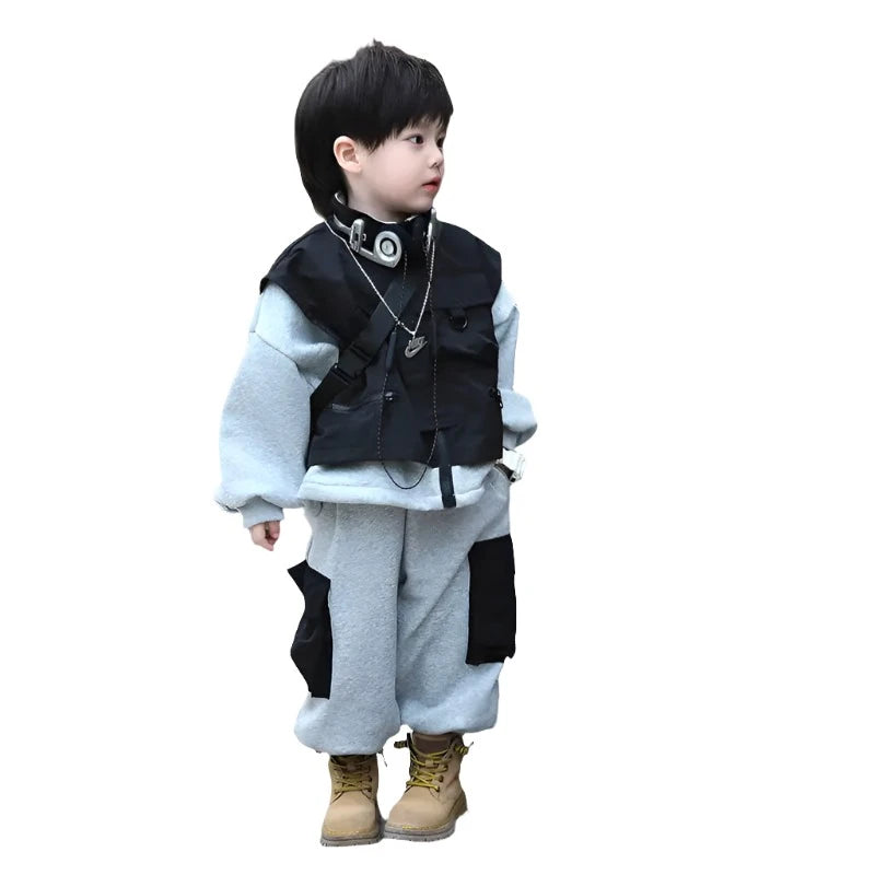 Patch Cargo Vest Pant Set-Modern Baby Las Vegas