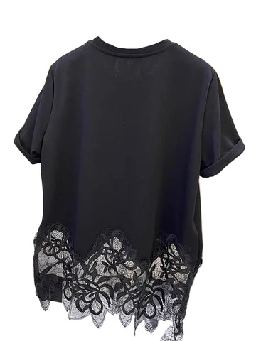 Lace Bottom Patch Top
