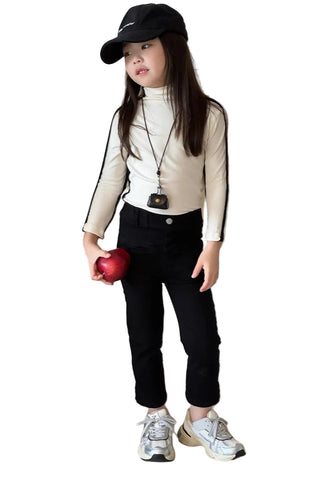 Striped Long Sleeve Turtleneck-Modern Baby Las Vegas