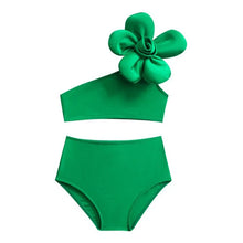Load image into Gallery viewer, 3D Flower Swimsuit-green | Modern Baby Las Vegas
