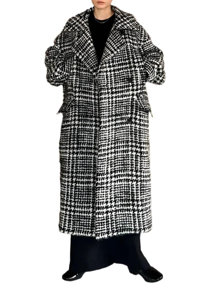 Vintage Plaid Lamb Wool Jacket