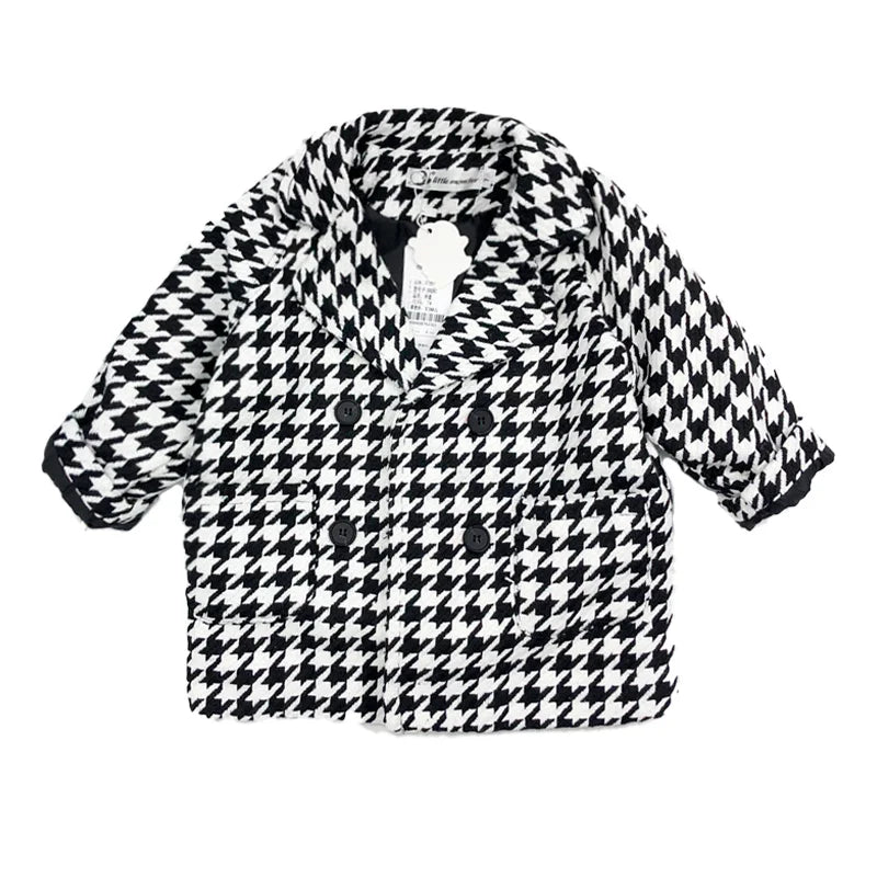 Houndstooth Print Jacket