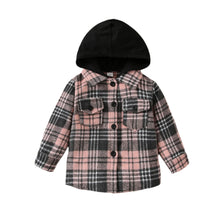 Load image into Gallery viewer, Hooded Plaid Top
