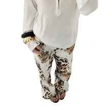 Load image into Gallery viewer, Leopard Print Wide Leg Jeans-Modern Baby Las Vegas
