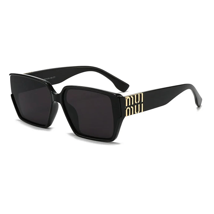 Square Gold Accent Sunglasses-Modern Baby Las Vegas