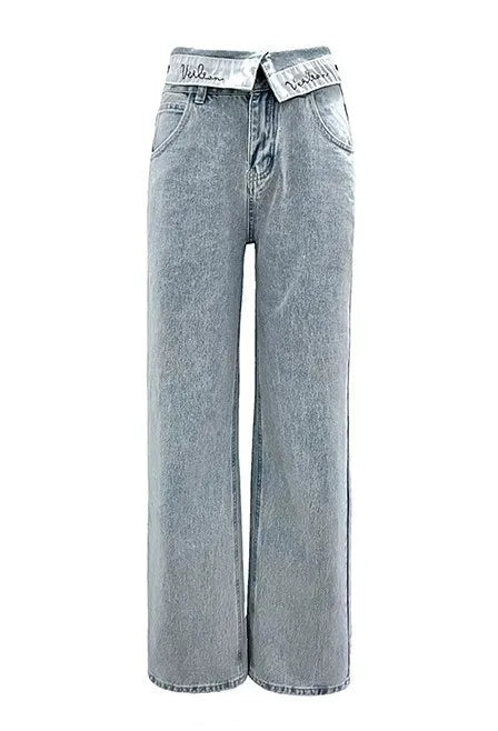 Flap Denim Jeans