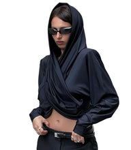 Load image into Gallery viewer, Ruched Hooded Top
