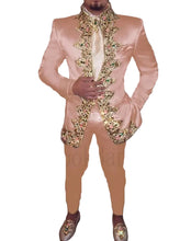 Load image into Gallery viewer, Royal Satin Beaded Suit
