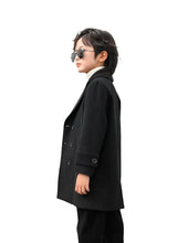 Load image into Gallery viewer, Solid Color Button Wool Coat
