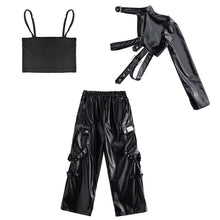 Load image into Gallery viewer, Futuristic Faux Leather Pant Set
