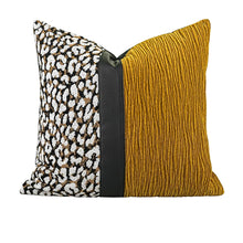 Load image into Gallery viewer, Gold Metallic Wild Print Pillow Cover

