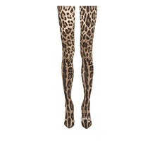 Load image into Gallery viewer, Over-The-Knee-Leopard Sock Boots
