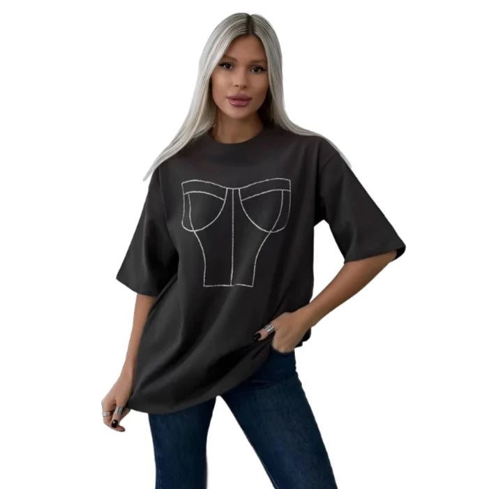 Diamond Corset Print T-Shirt