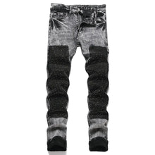 Load image into Gallery viewer, Beaded Patch Denim Jeans
