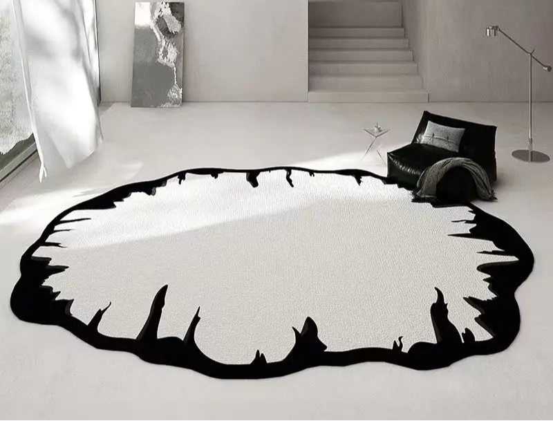 Black And White Modern Rug Collection