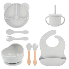 Load image into Gallery viewer, Customized Script Letter Silicone Dinnerware Set
