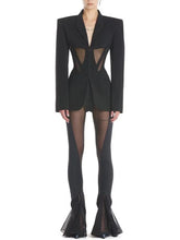 Load image into Gallery viewer, Illusion Mesh Blazer Set
