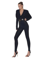 Load image into Gallery viewer, Footed Ruched Backless Jumpsuit
