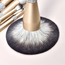 Load image into Gallery viewer, 12 Piece Gold Bling  Makeup Brush Set
