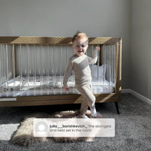 Load image into Gallery viewer, 4-in-1 Wooden Acrylic Convertible Crib
