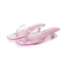 Load image into Gallery viewer, Jelly Kitten Heel Sandals
