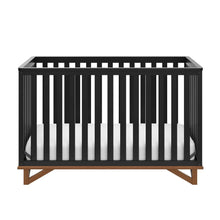 Load image into Gallery viewer, Black And Vintage Driftwood Crib
