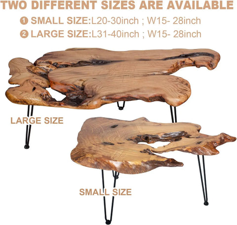 Live Edge Wood Coffee Table-Modern Baby Las Vegas