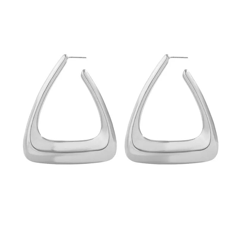 Thick Triangular Earrings