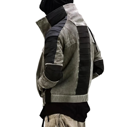 Contrast Color Pleated Jacket-Modern Baby Las Vegas