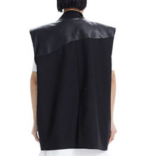 Load image into Gallery viewer, Patch Leather Blazer Vest
