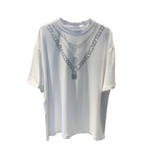 Load image into Gallery viewer, Rhinestone Layered Chain T-Shirt
