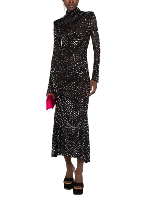 Silver Beaded Crystal Dress-Modern Baby Las Vegas