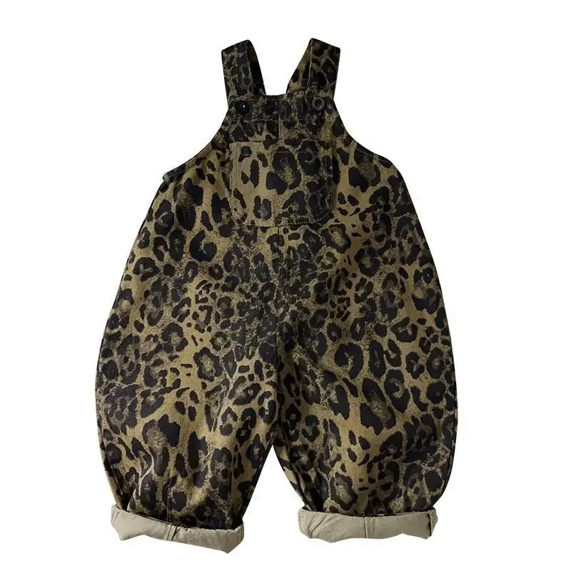 Leopard Print Overalls
