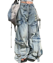 Load image into Gallery viewer, Wide Pocket Denim Jeans
