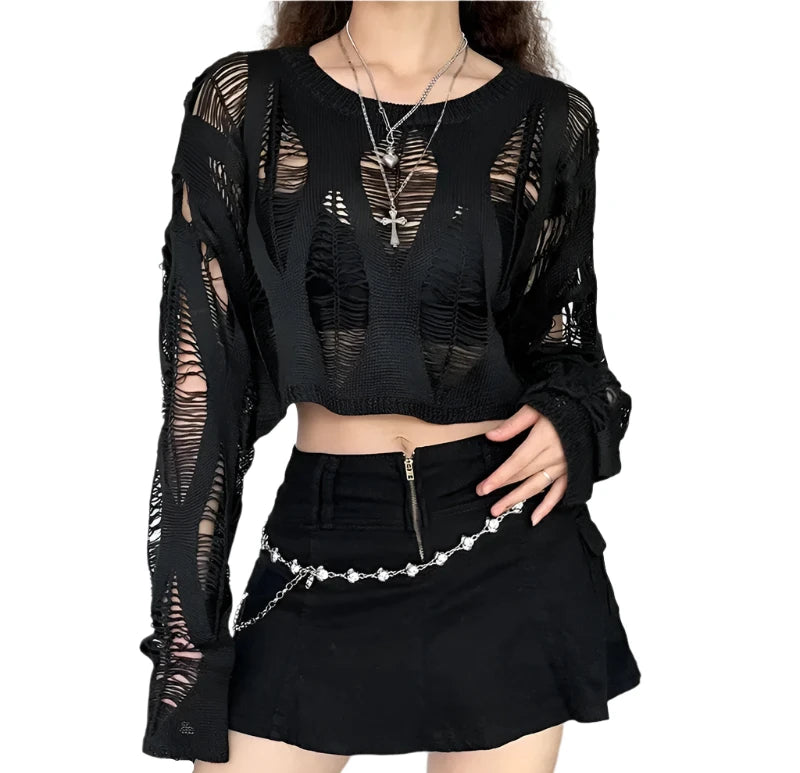 Hollow Out Knitted Top