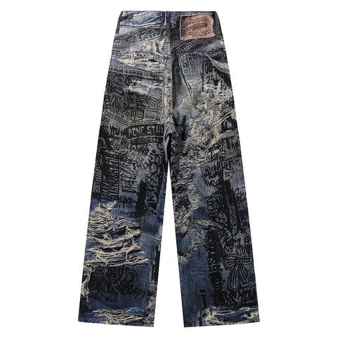 3D Print Ripped Denim Jeans